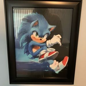 Sonic the Hedgehog print (Frame not included)